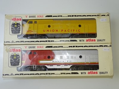 Lot 601 - O GAUGE MODEL RAILWAYS: A pair of American...