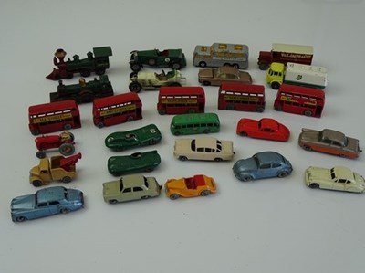 Lot 88 - MATCHBOX: A group of playworn cars, trucks,...