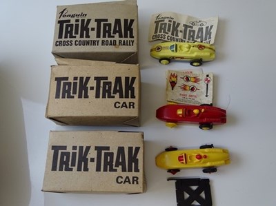 Lot 90 - VINTAGE TOYS: A group of Trik-Trak cars by TRI-...