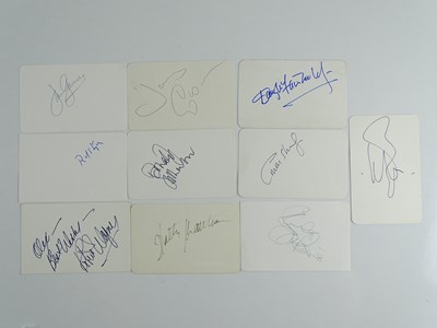 Lot 144 - ACTION ACTORS: A mixed group of signed cards...