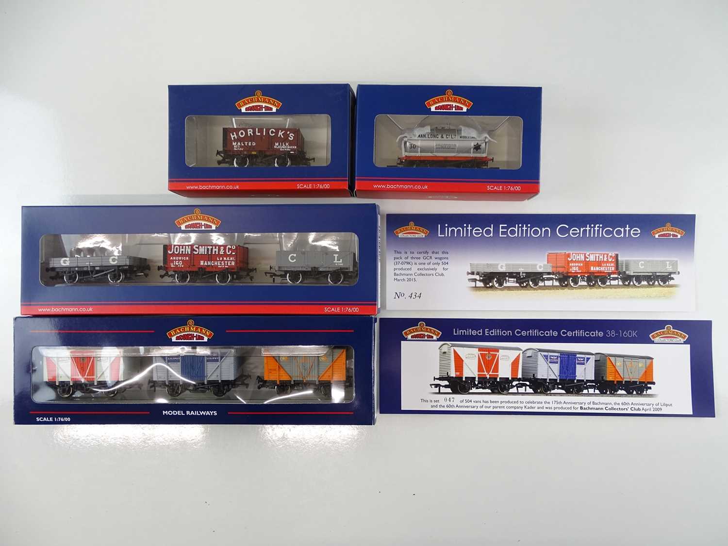 Lot 380 - A group of BACHMANN limited edition wagons...