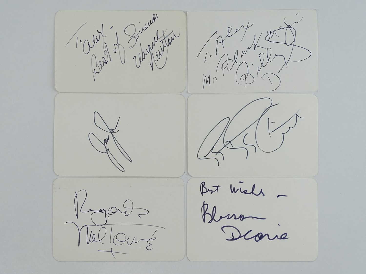 Lot 145 - ALL THAT JAZZ: A mixed group of signed cards...