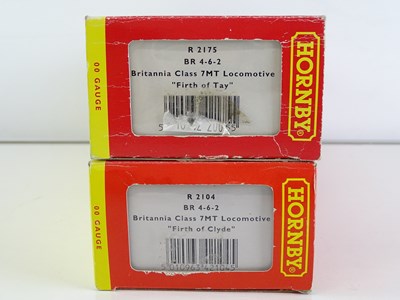 Lot 403 - A pair of HORNBY Britannia Class steam...