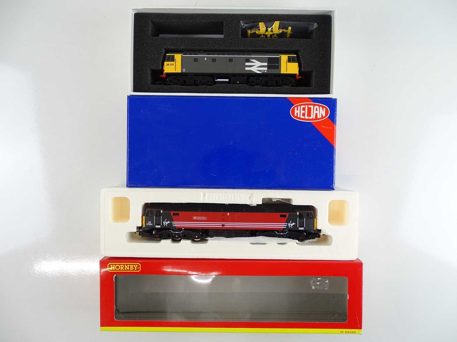 Lot 414 - A HORNBY Class 47 diesel locomotive in Virgin...