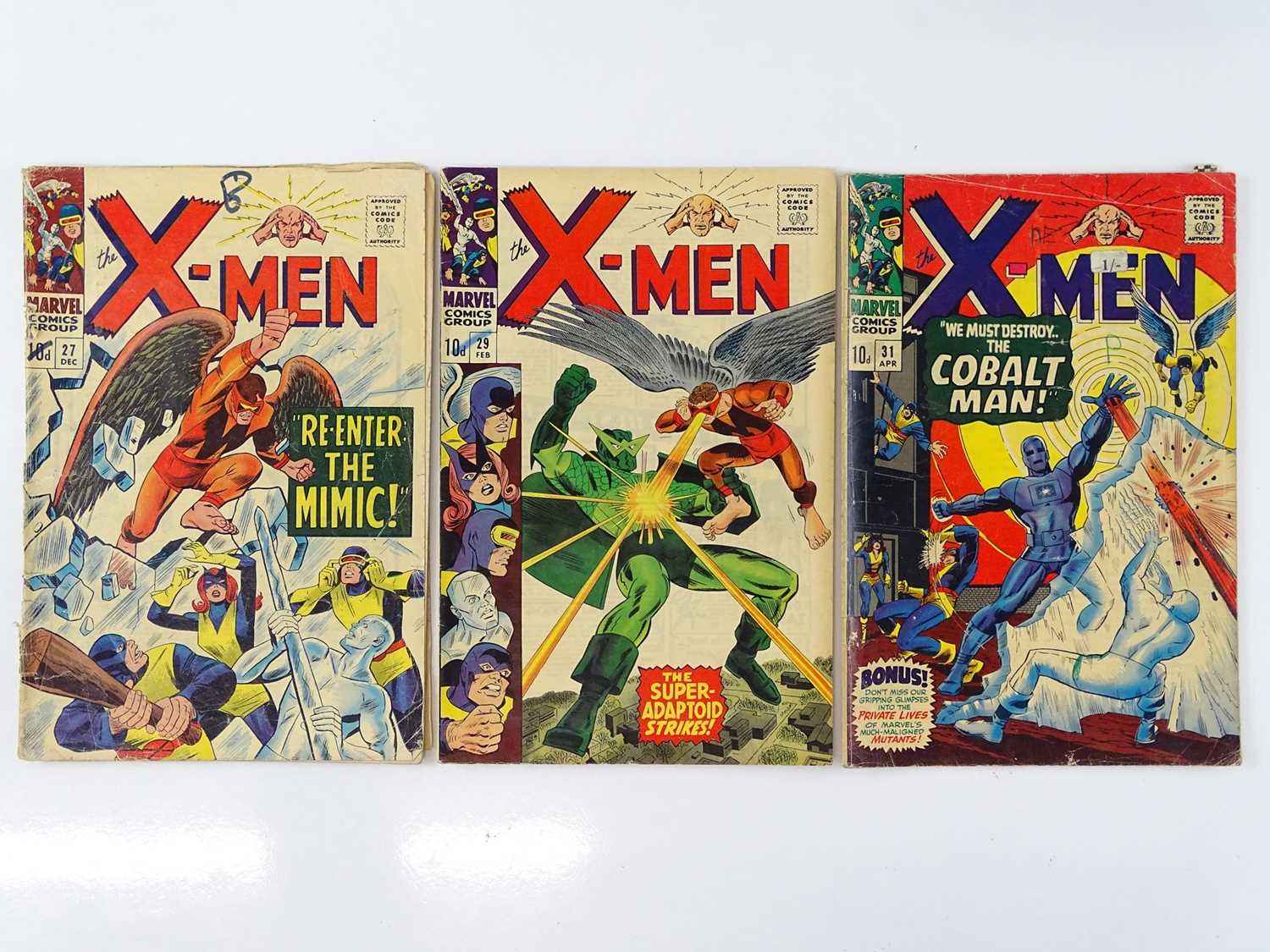 Lot 155 - UNCANNY X-MEN #27, 29, 31 - (3 in Lot) -...