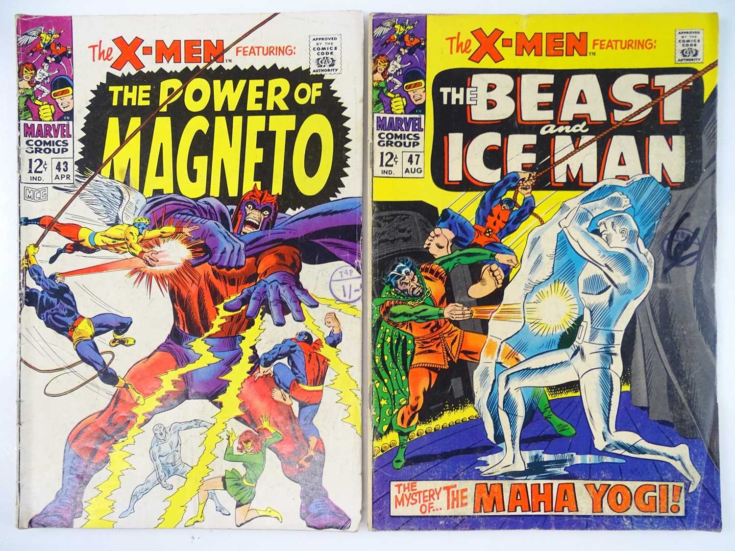 Lot 159 - UNCANNY X-MEN #43 & 47 - (2 in Lot) - (1968 -...