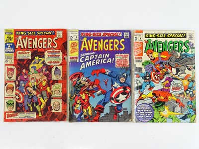 Lot 190 - AVENGERS KING-SIZE ANNUAL SPECIAL #1, 3, 4 -...