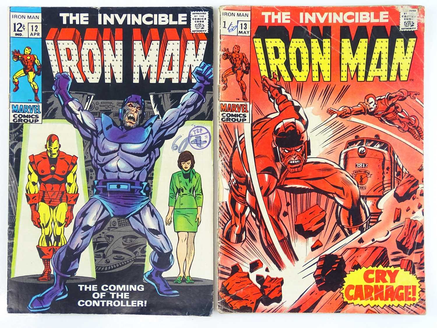 マーベル　Iron Man #12 1969 1st Controller Iron Man #12 - 1969 - Marvel Comic - 1st Appearance Of The