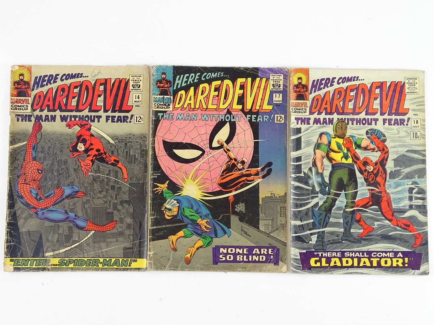 Lot 257 - DAREDEVIL #16, 17, 18 - (3 in Lot) - (1966 -...