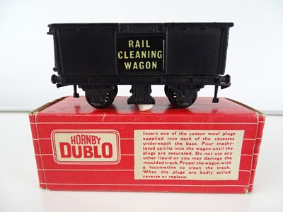 Lot 461 - A rare HORNBY DUBLO 4654 rail cleaning wagon -...