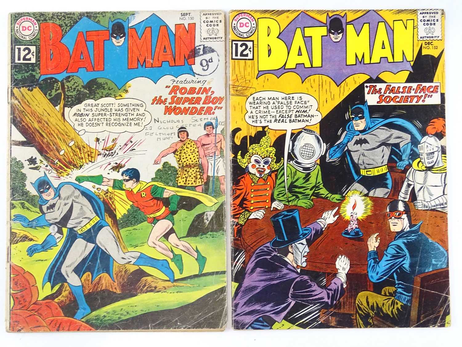 Lot 459 - BATMAN #150 & 152 - (2 in Lot) - (1961 - DC -