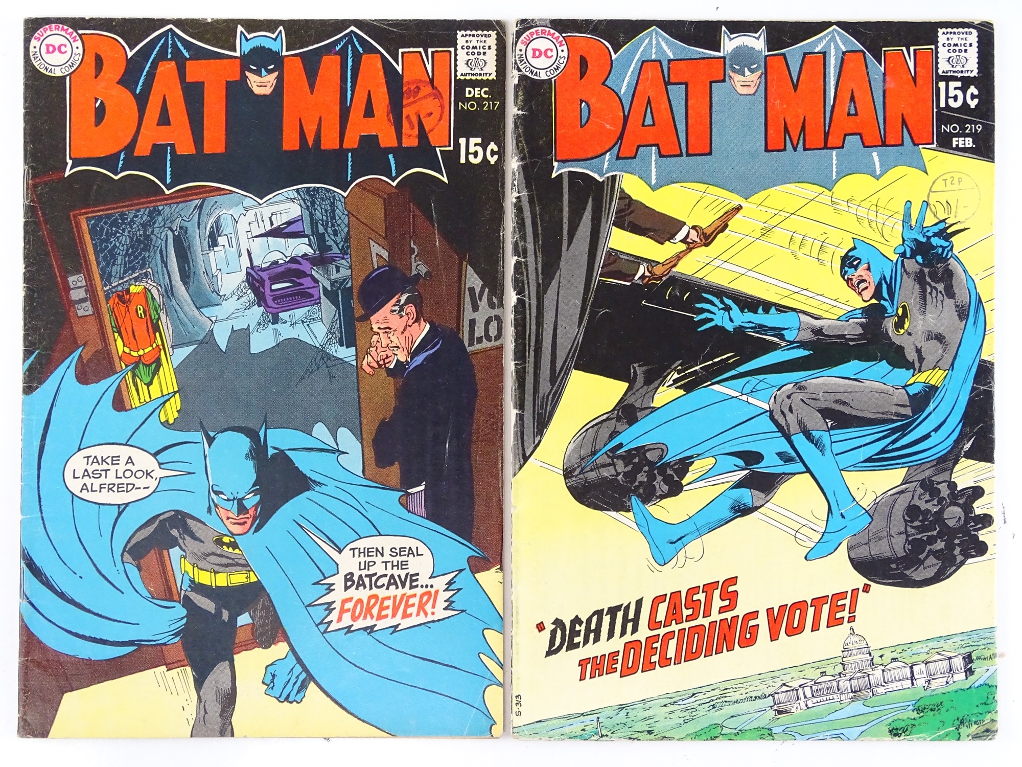 Lot 461 - BATMAN #217 & 219 - (2 in Lot) - (1970 - DC -