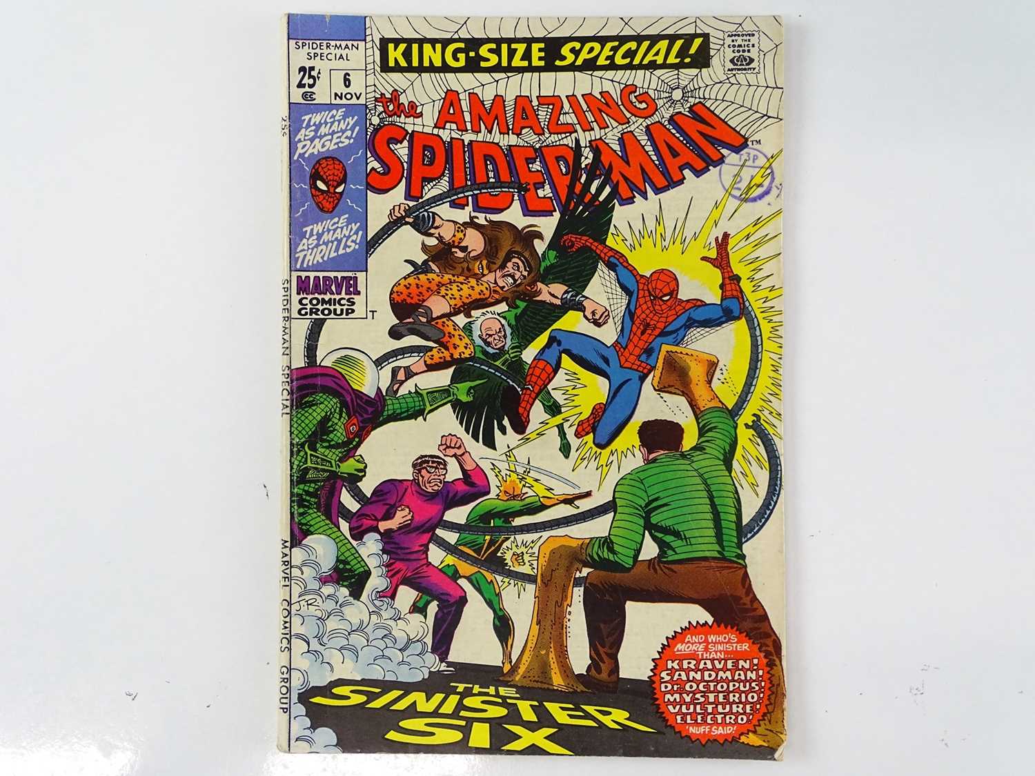 Lot 616 - AMAZING SPIDER-MAN: KING SIZE SPECIAL #6 -...