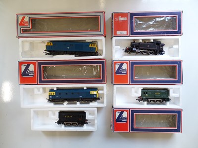 Lot 496 - A group of LIMA steam and diesel locomotives...