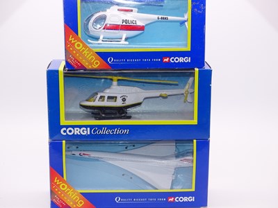 Lot 108 - A group of modern CORGI Toys Aircraft to...