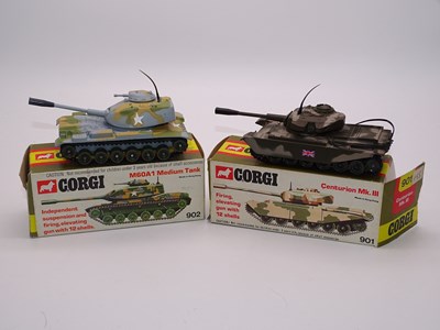 Lot 113 - A pair of CORGI Toys tanks comprising: A 901...