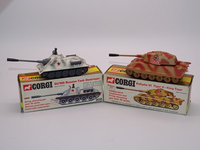 Lot 114 - A pair of CORGI Toys tanks comprising: A 904...