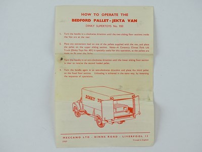 Lot 125 - A DINKY Supertoys 930 Bedford Pallet Jekta Van...