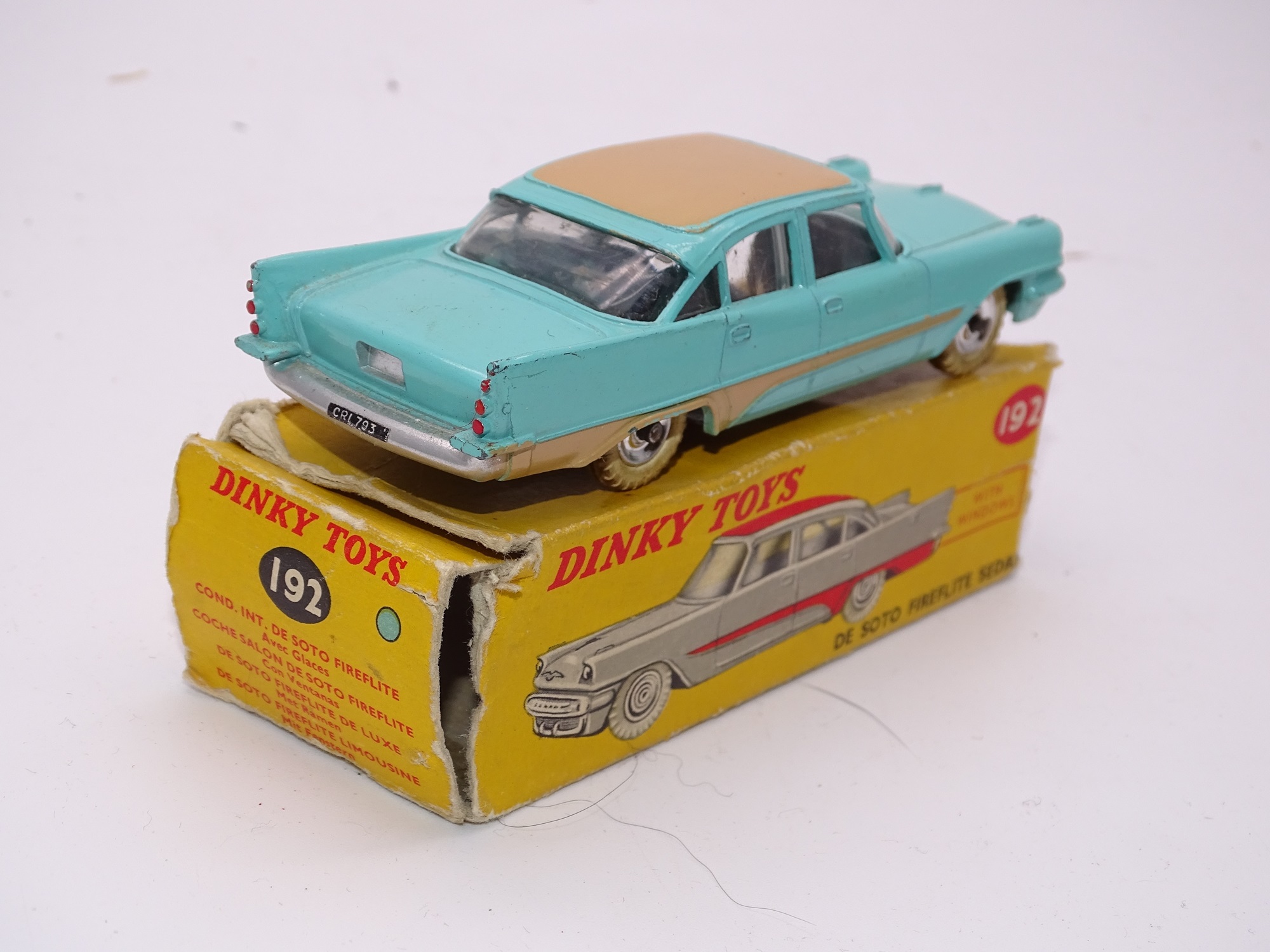 DINKY TOYS GREAT BRITAIN (2) - # 192 DE SOTO FIREFLITE …