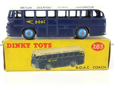 Lot 150 - A DINKY Toys 283 BOAC Coach - G in F/G box