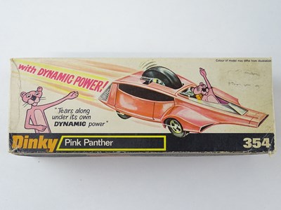 Lot 154 - A DINKY Toys 354 Pink Panther car - G/VG in...
