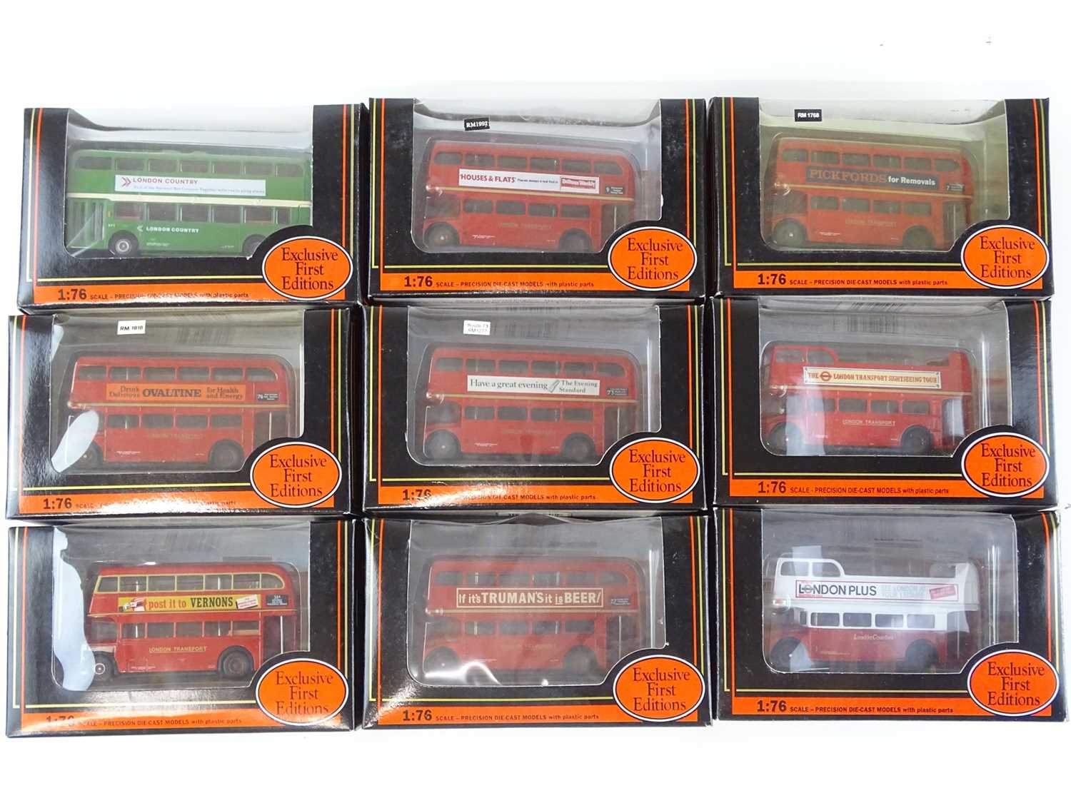 Lot 16 - A group of EFE 1:76 scale buses - all London...