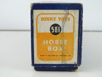 Lot 161 - A DINKY Toys 581 Horsebox in BR maroon livery -...
