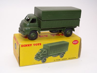 Lot 162 - A DINKY Toys 621 - 3-Ton Army Wagon - G/VG in...