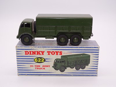 Lot 163 - A DINKY Toys 622 - 10-Ton Army Truck - VG in...
