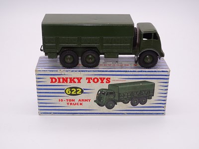 Lot 163 - A DINKY Toys 622 - 10-Ton Army Truck - VG in...