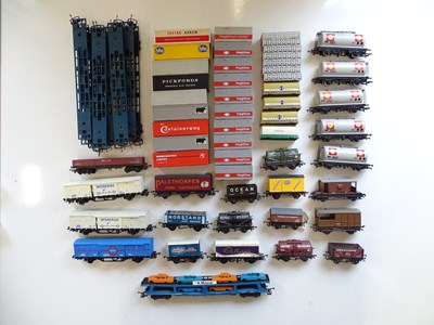 Lot 502 - A large quantity of unboxed wagons by HORNBY...