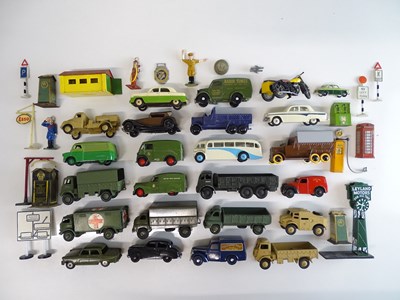 Lot 183 - A group of vintage diecast cars, lorries and...