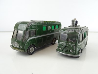 Lot 186 - A pair of DINKY playworn TV Outside broadcast...
