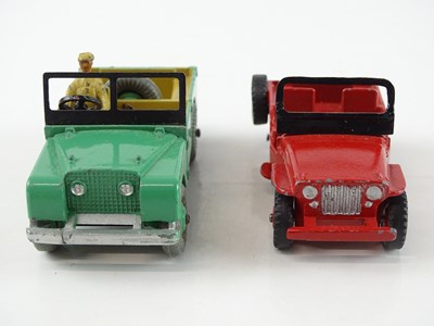 Lot 191 - A pair of DINKY Toys comprising: 25y Jeep...