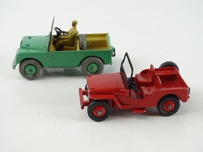 Lot 191 - A pair of DINKY Toys comprising: 25y Jeep...