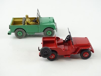 Lot 191 - A pair of DINKY Toys comprising: 25y Jeep...