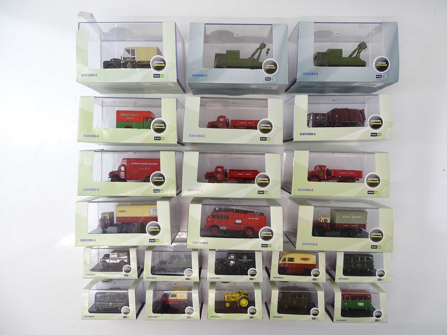 Lot 21 - A group of OXFORD DIECAST 1:76 scale vehicles -...