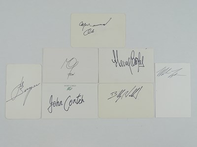 Lot 157 - BOXING LEGENDS: A mixed group of signed cards...