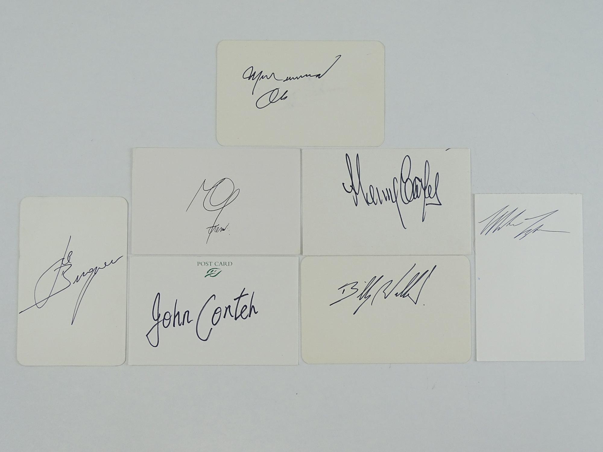 Lot 157 BOXING LEGENDS A mixed group of signed