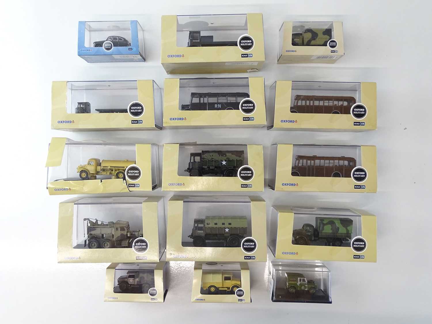 Lot 22 - A group of OXFORD DIECAST 1:76 scale vehicles -...