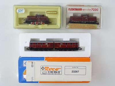 Lot 237 - A group of German outline N gauge diesel...