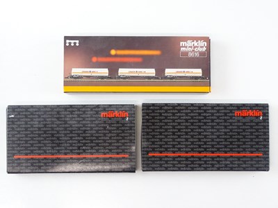 Lot 257 - A group of MARKLIN Z Gauge German Outline...