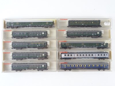 Lot 262 - A group of N Gauge German Outline passenger...