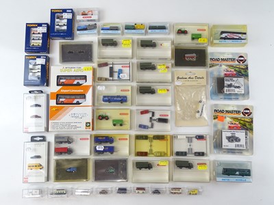 Lot 270 - A large group of N Gauge cars, vans, lorries...