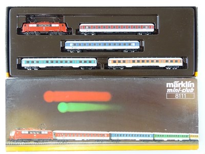 Lot 278 - A MARKLIN Z Gauge 8111 Express Passenger Train...