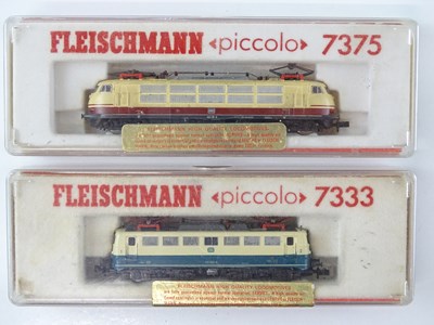 Lot 295 - A pair of FLEISCHMANN N Gauge German Outline...