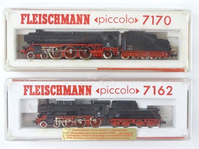 Lot 297 - A pair of FLESICHMANN N Gauge German Outline...