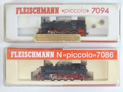 Lot 301 - A pair of German outline N gauge steam...