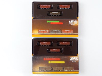 Lot 303 - A pair of MARKLIN Z Gauge German Outline bulk...