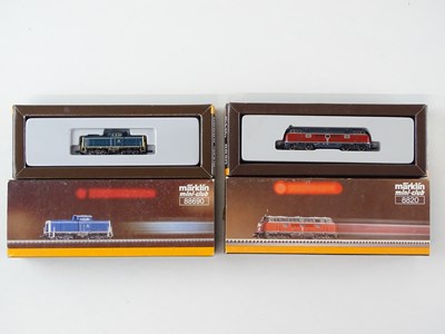 Lot 305 - A pair of MARKLIN Z Gauge German Outline...